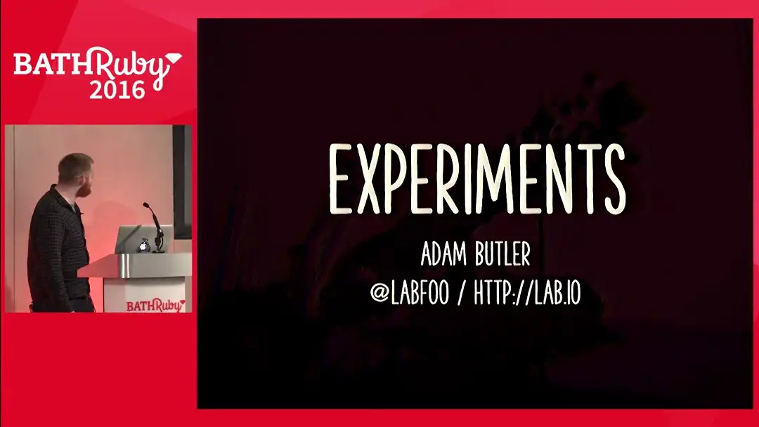 talk by Adam Butler: Life experiments