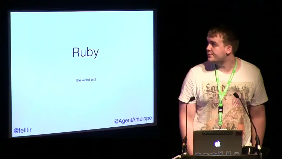 talk by Alex Sunderland: Lightning Talk: Ruby - The Weird Bits