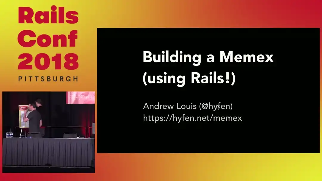 talk by Andrew Louis: Lightning Talk: Memex