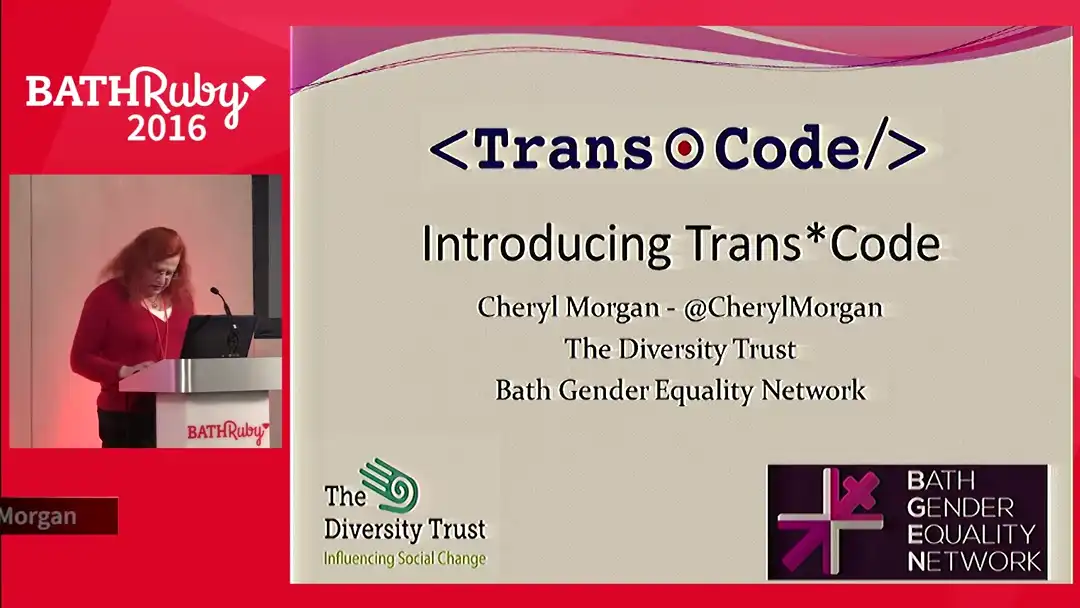 talk by Cheryl Morgan: Introducing Trans*Code