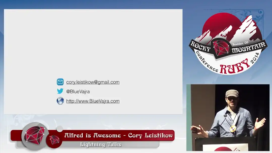talk by Cory Leistikow: Lightning Talk: Alfred is Awesome