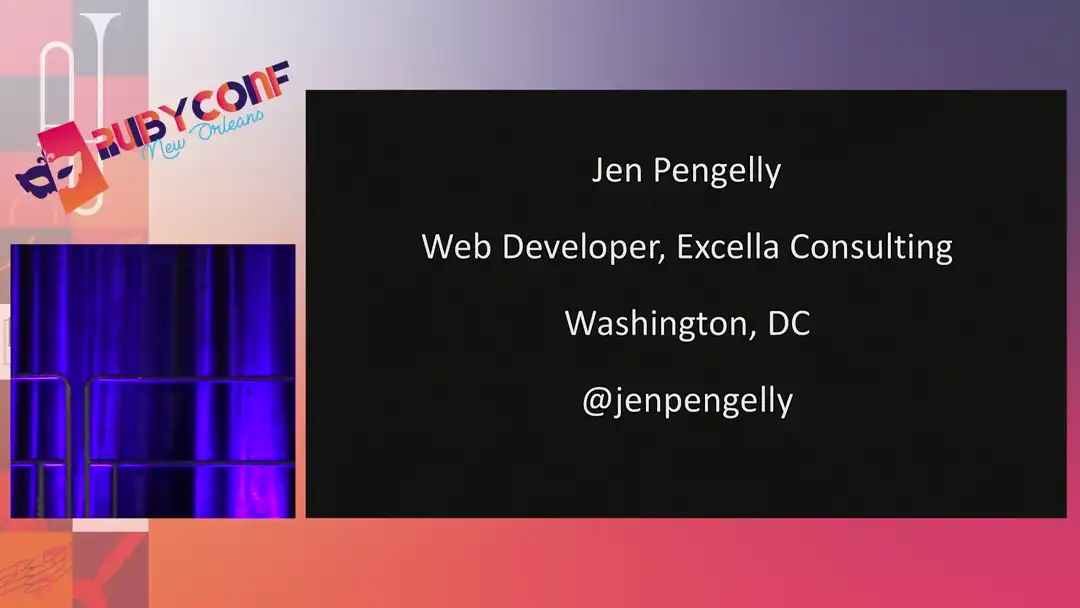 talk by Jen Pengelly: Lightning Talk: Jen Pengelly