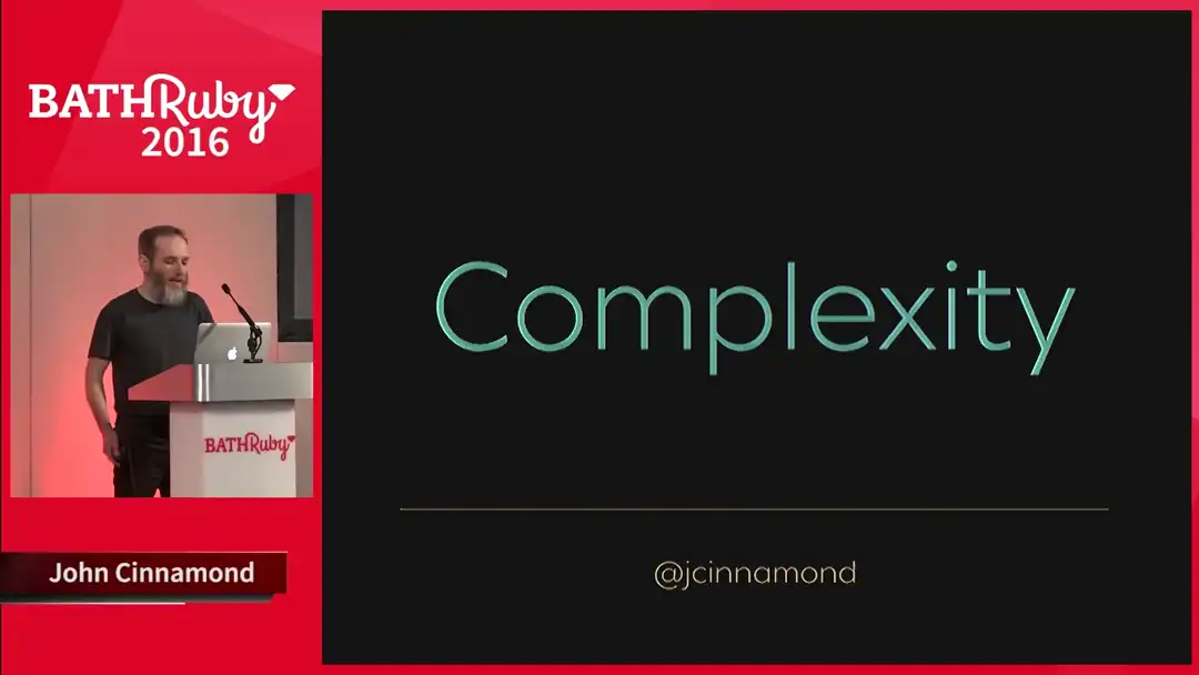 talk by John Cinnamond: Lightning Talk: Complexity