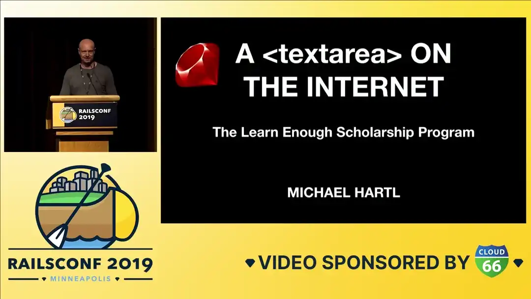 talk by Michael Hartl: Lightning Talk: Learn Enough Scholarship Program