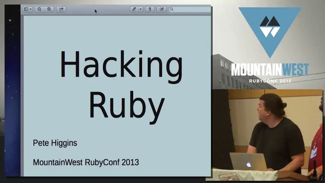 talk by Pete Higgins: Lightning Talk: Hacking Ruby