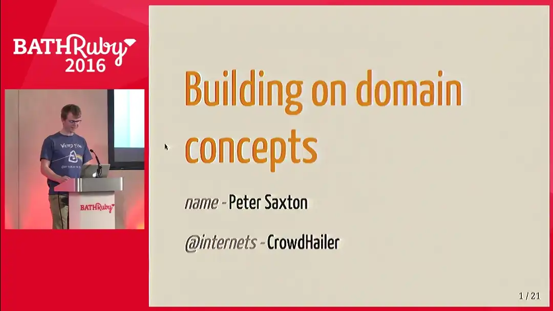 talk by Peter Saxton: Building on domain concepts