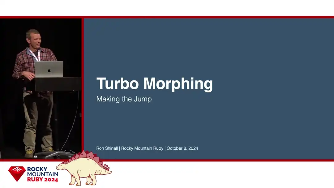 talk by Ron Shinall: Lightning Talk: Turbo Morphing - Making the Jump