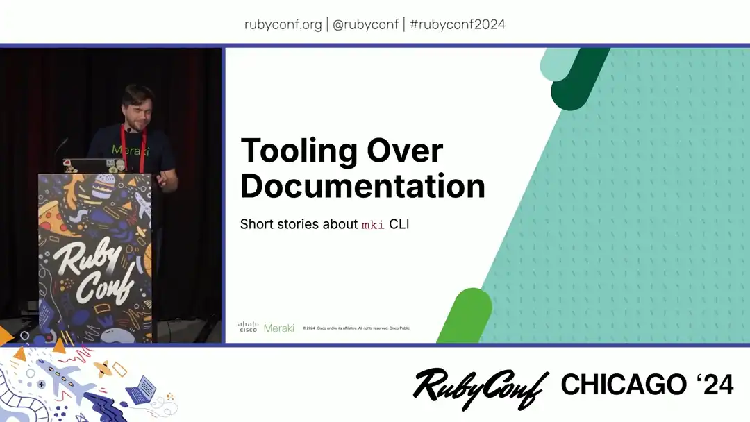 talk by Ronan Potage: Lightning Talk: Tooling Over Documentation