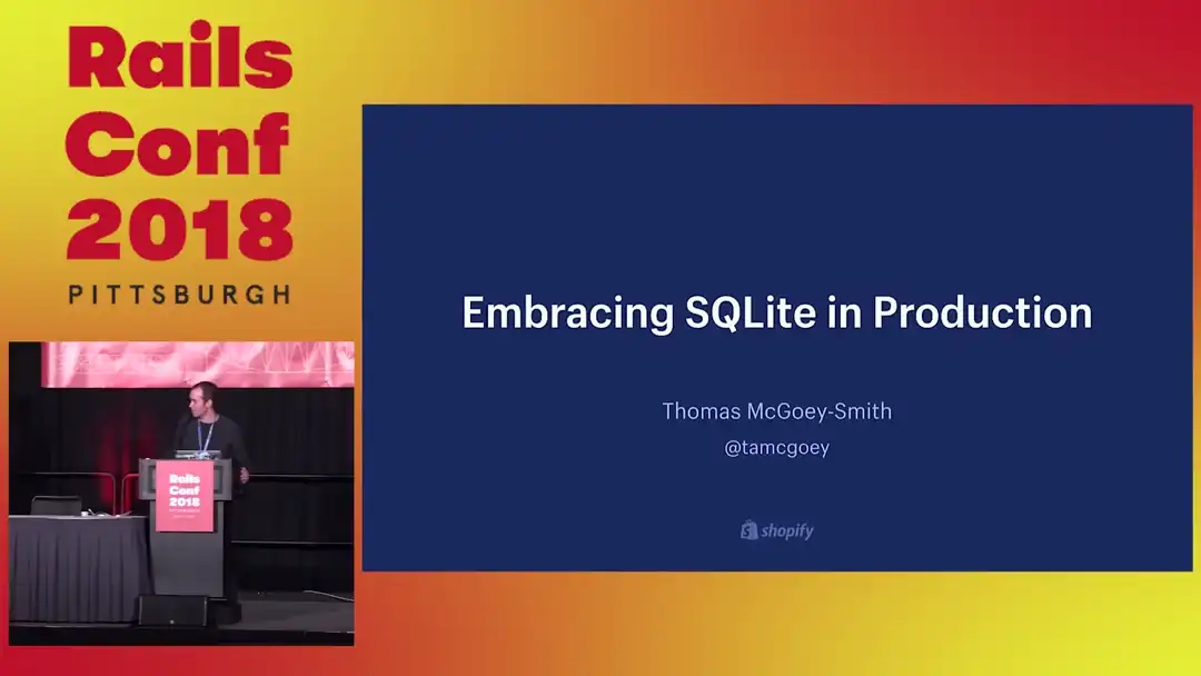 talk by Thomas McGoey-Smith: Lightning Talk: sqlite as a reference datastore