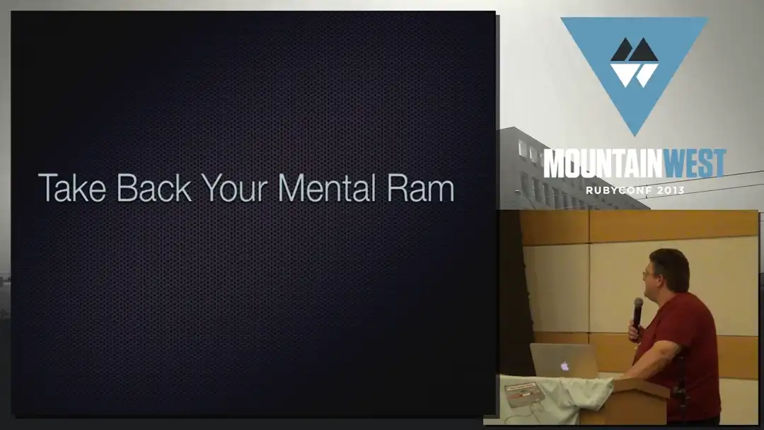 talk by Tyler Bird: Lightning Talk: Take Back Your Mental RAM - The Strategy to Learn All The Things